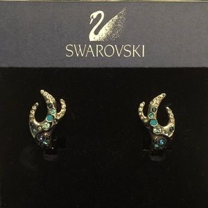 Swarovski Crystal “Domination” Clip Earrings-NIB!